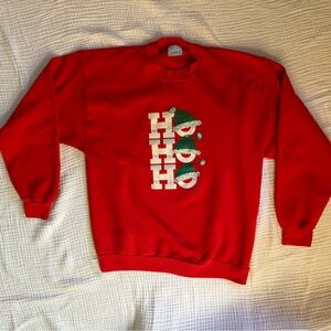 HO HO HO Vintage Christmas sweater